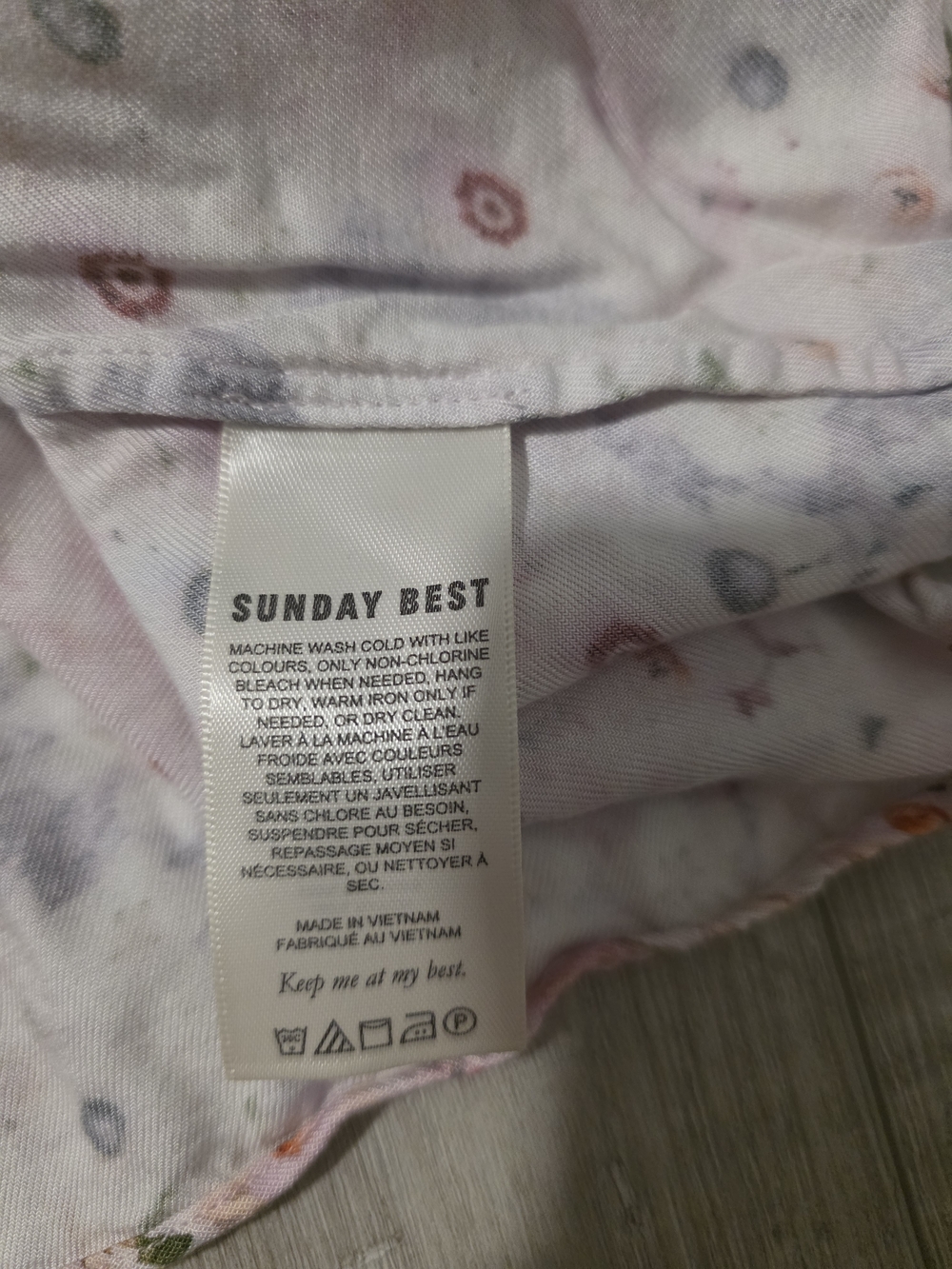 Sunday Best Aritzia Floral Mini Dress XS Pink Purple Sleeveless V-Neck - Picture 10 of 10